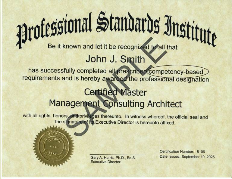 Sample Certification